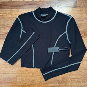 H:OURS CROPPED TURLENECK